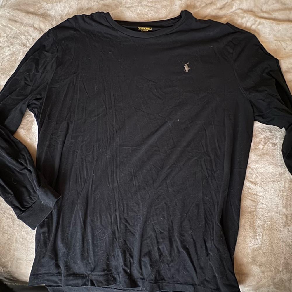 Black Ralph Lauren Polo Long Sleeve T-Shirt